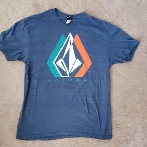 Volcom mens T shirt size M - blue heathered look